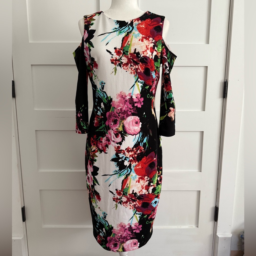 Jax Black Label White and Floral Dress